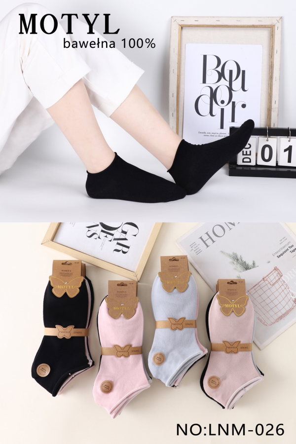 Skarpety damskie Roz 35-42, Mix kolor Paczka 40 szt